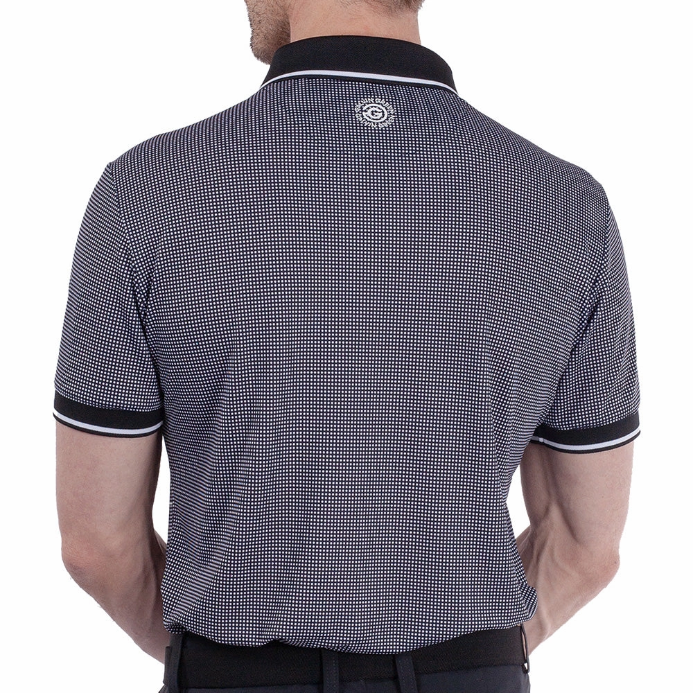 Galvin Green Miller Polo Shirt - Black/White Soft and Relaxed