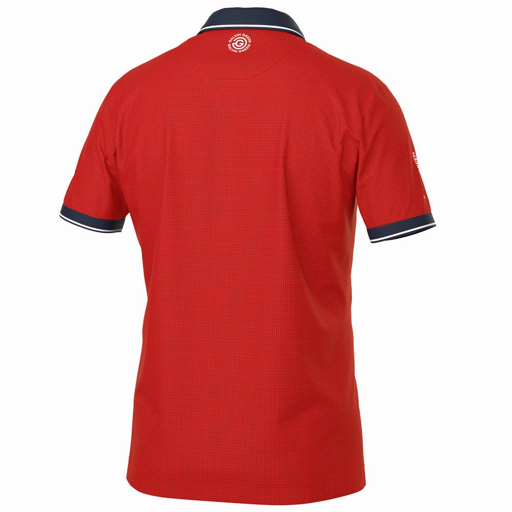 Men's Galvin Green Miller Polo Shirt - Red/Navy