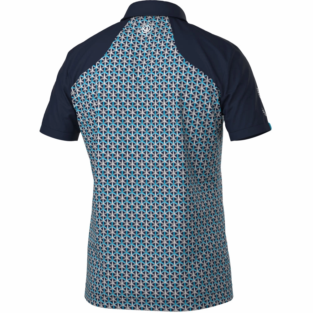 Modern Layer Galvin Green Mio Polo Shirt - Aqua/Navy
