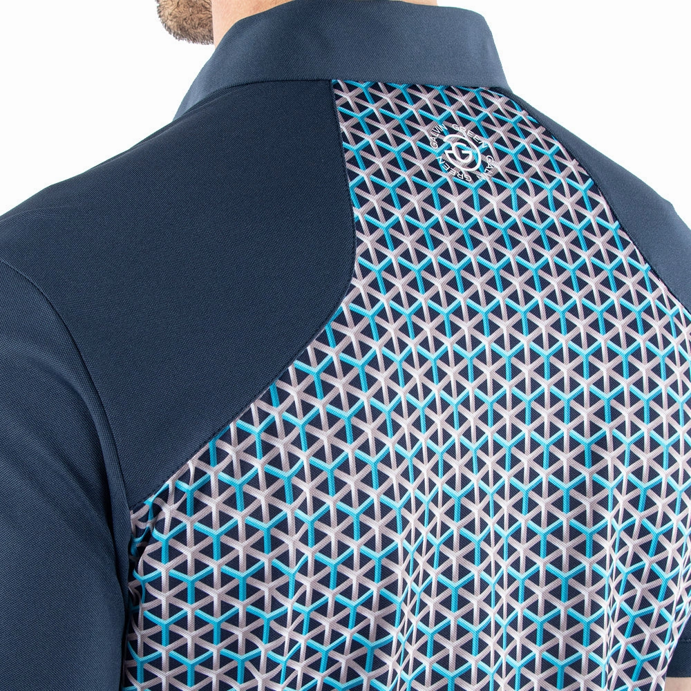 Galvin Green Mio Polo Shirt - Aqua/Navy Comfortable And Trendy