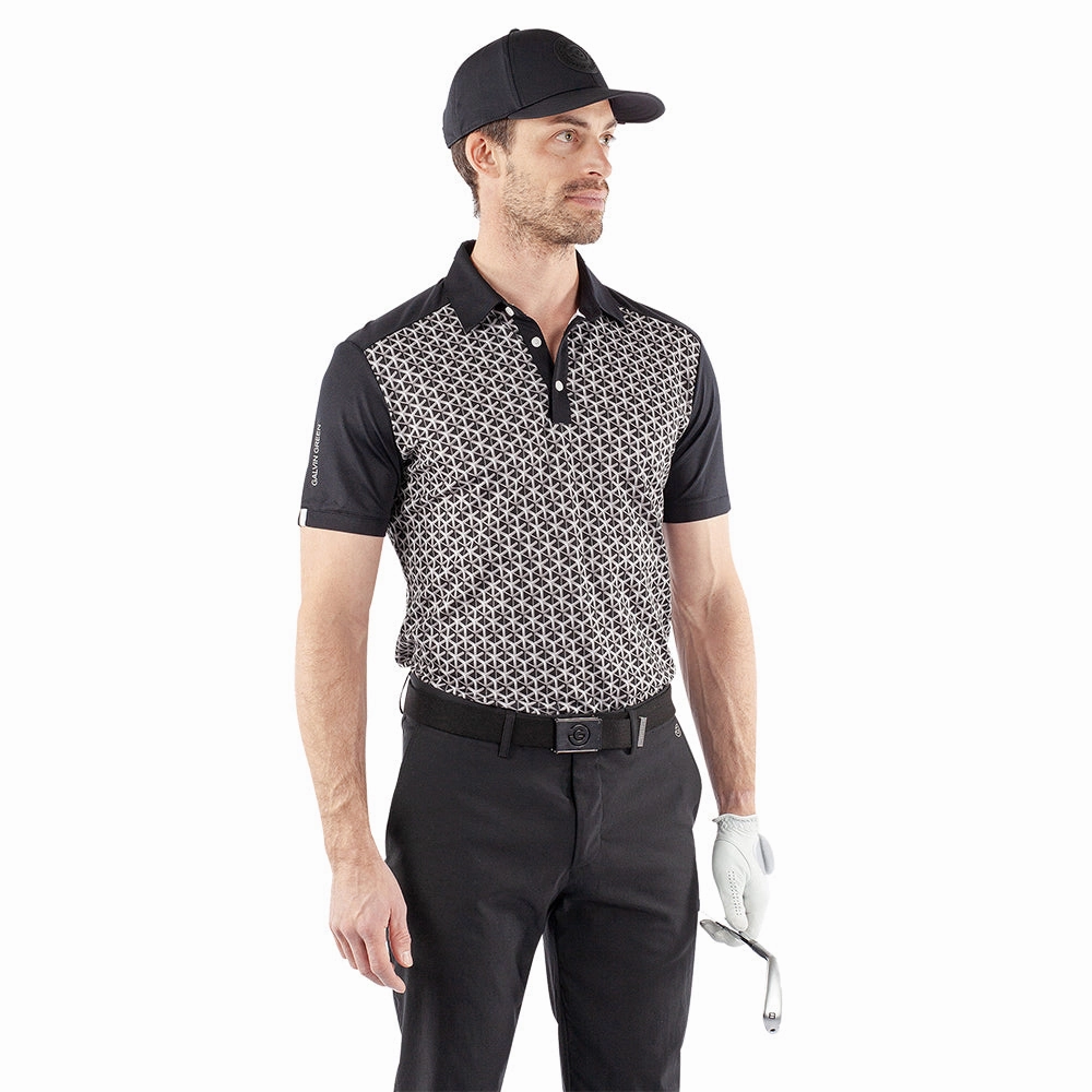 MinimalBranding Galvin Green Mio Polo Shirt - Sharkskin/Black
