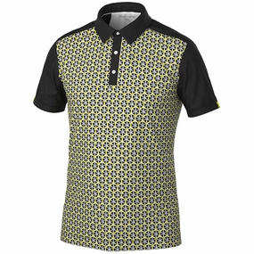 Galvin Green Mio Polo Shirt - Sunny Lime/Black Comfort and Breathable Pocket Reinforcement