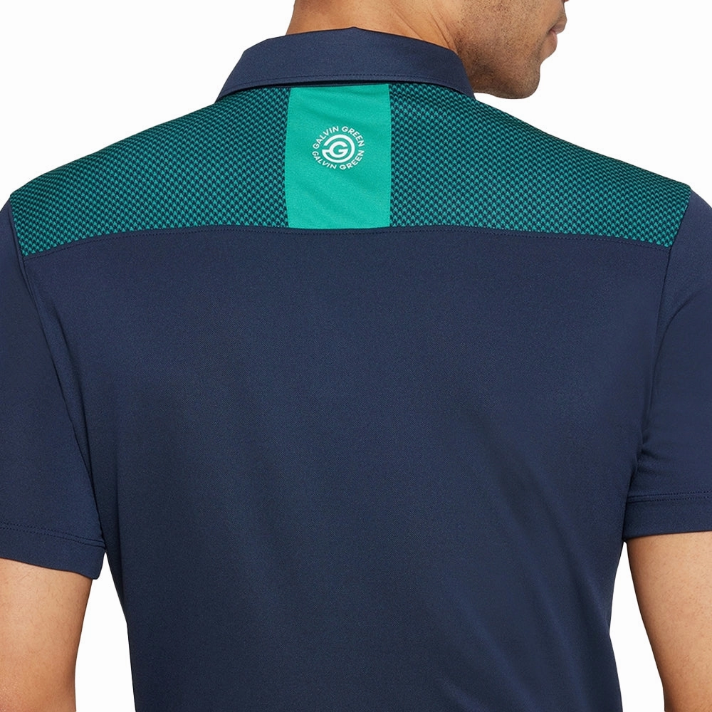 Versatile Comfort Basic Top Galvin Green Miran Polo Shirt - Navy/Golf Green