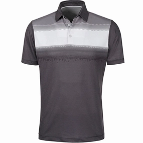 Outdoor Ready Galvin Green Mirca Ventil8  Polo Shirt - Black/White/Sharkskin