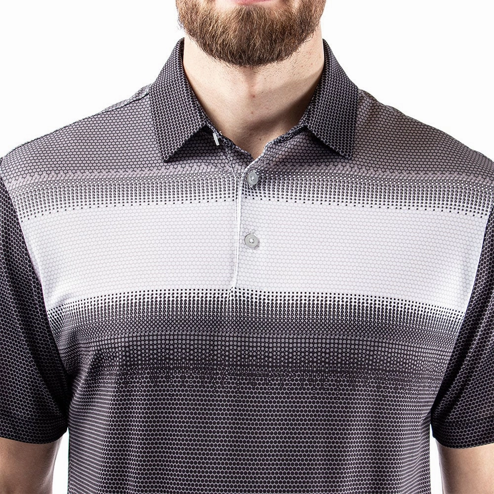 Galvin Green Mirca Ventil8  Polo Shirt - Black/White/Sharkskin theater visit Cozy Look
