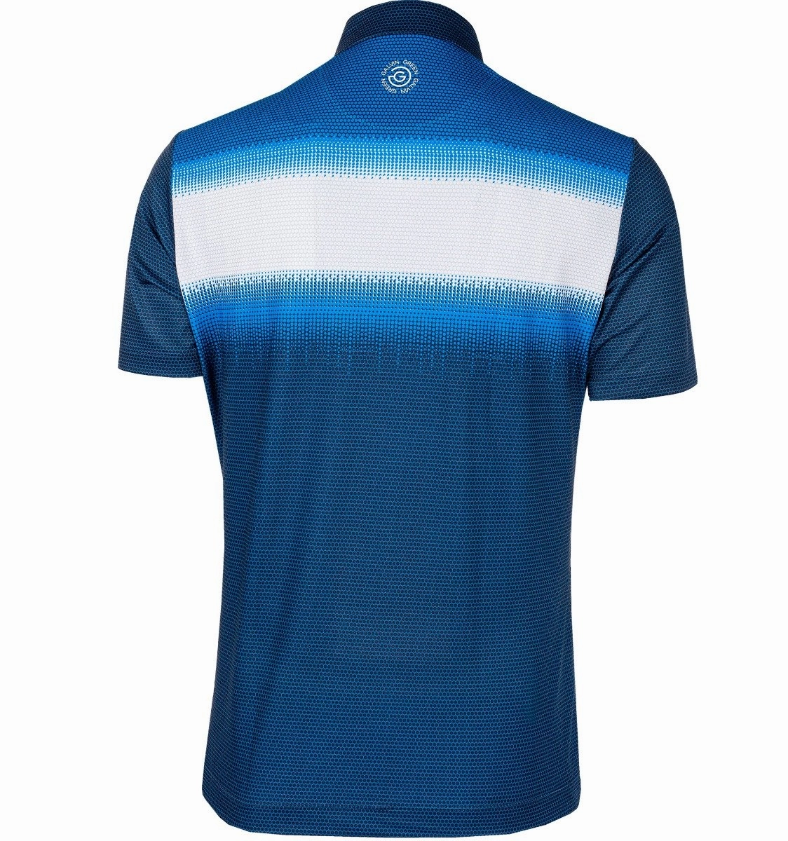 Galvin Green Mirca Ventil8  Polo Shirt - Navy/White/Blue Heathered Texture