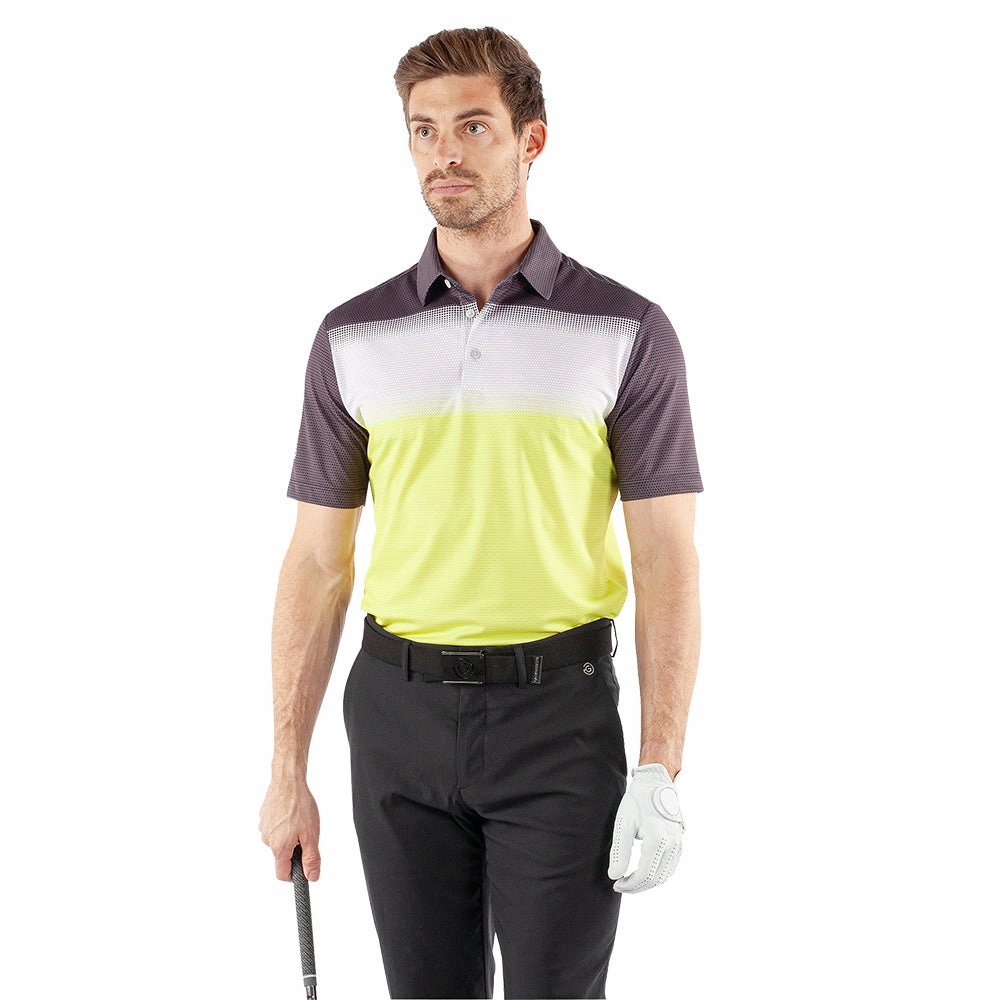 Galvin Green Mirca Ventil8  Polo Shirt - Sunny Lime/White/Black Summer Style