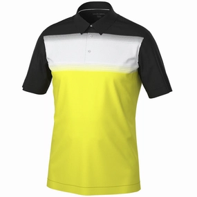 Galvin Green Mirca Ventil8  Polo Shirt - Sunny Lime/White/Black Everyday Style Trend quick-drying