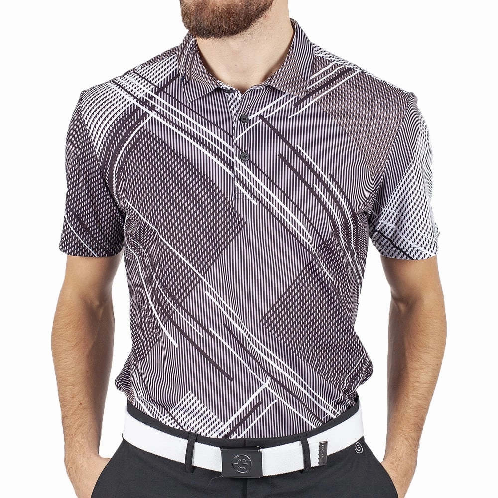 Durable Collar Construction Galvin Green Mitchell Shirt - Black/Sharkskin