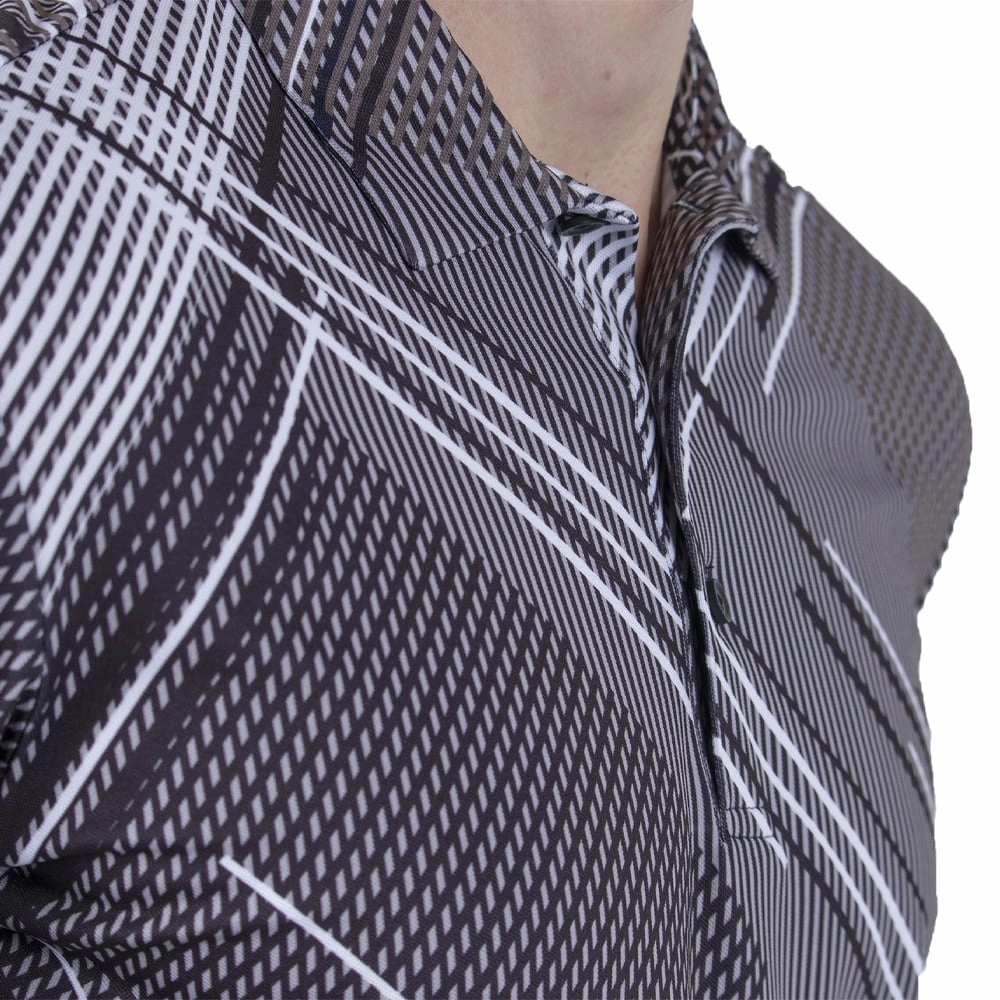 Skinny Fit Galvin Green Mitchell Shirt - Black/Sharkskin