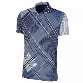 ThermoregulatingFabric Yoga class Galvin Green Mitchell Shirt - Blue Bell/Navy