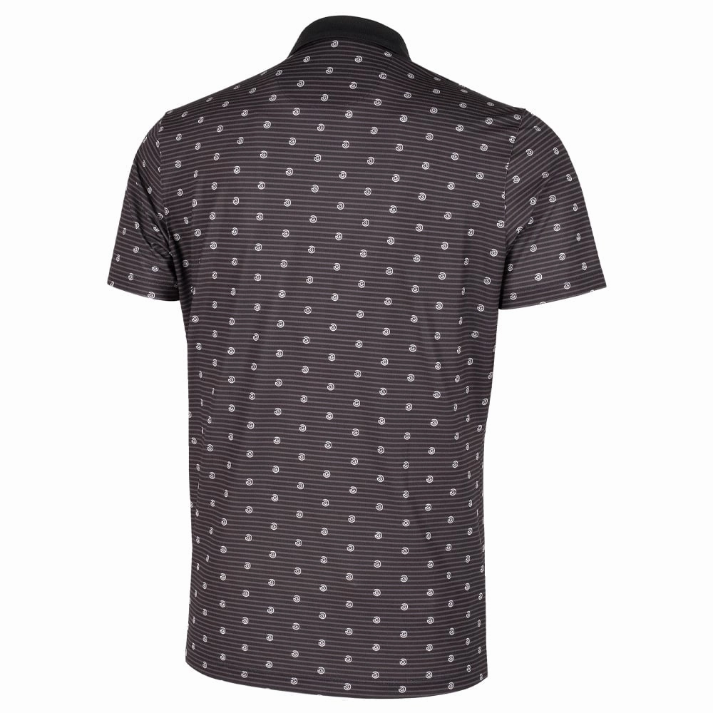 Galvin Green Monty V8  Polo Shirt - Black/White homecoming