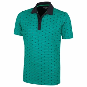 TearResistant Fabric Versatile Layering Galvin Green Monty V8  Polo Shirt - Green/Black