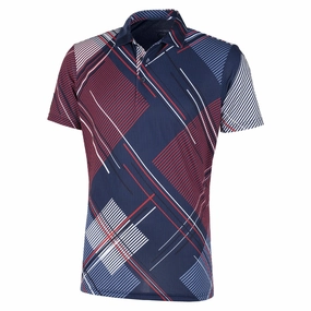 Galvin Green Shirt - Navy/Red Pastel color AntiStaticLining