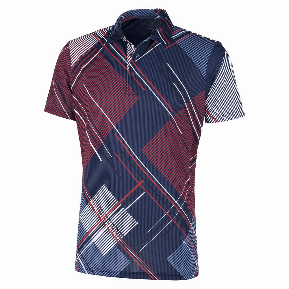 Galvin Green Shirt - Navy/Red Pastel color AntiStaticLining