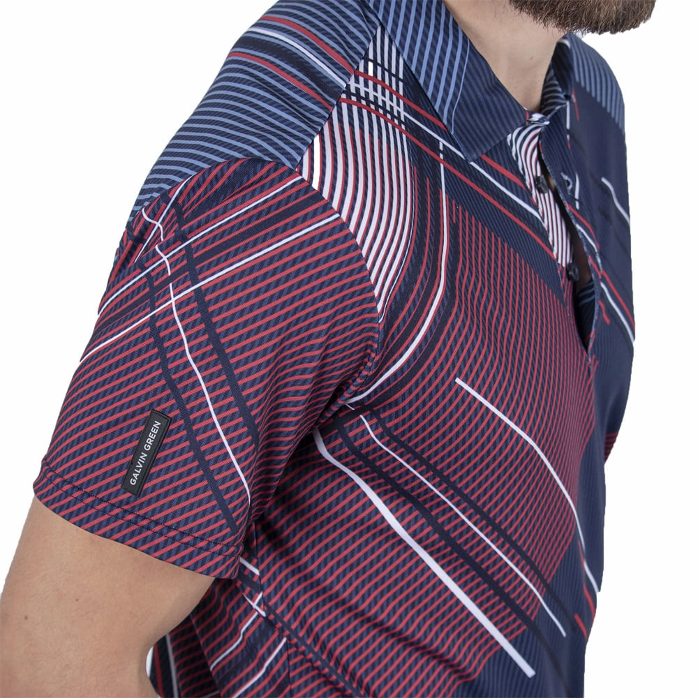 Galvin Green Shirt - Navy/Red Chic Smart