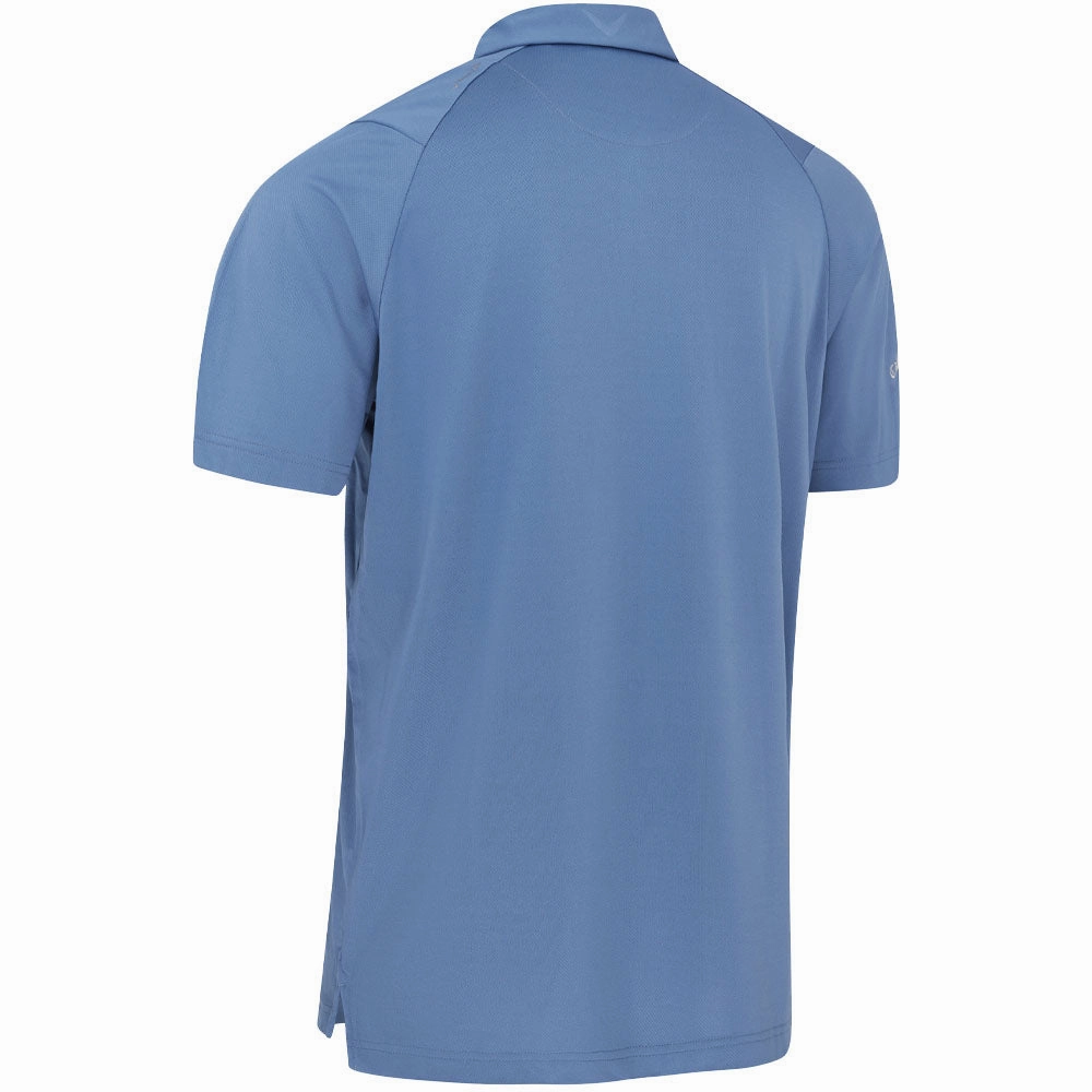 Chilly Wear Callaway Swing Tech Solid Print Polo Shirt - Blue Horizon