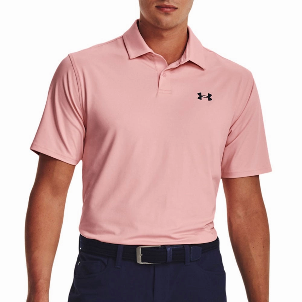 Under Armour T2G Polo Shirt - Pink Fizz AllWeatherComfort Sleek Fit