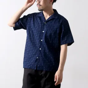FOB FACTORY / F3500 Indigo Holiday Shirt Effortless Comfort Mountain Retreat