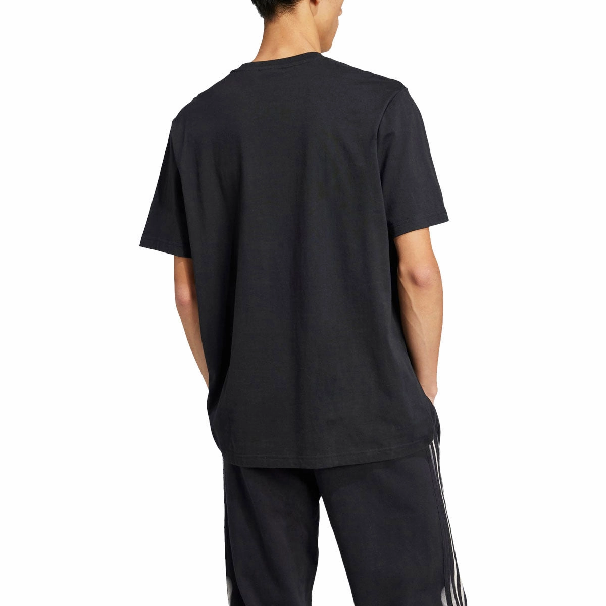 Cozy Fit Chafe Free Armhole Adidas Skeleton Trefoil T-Shirt - Black
