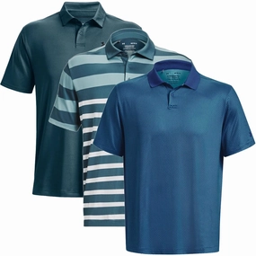 proper length Under Armour Polo Shirts - 3 Pack - Blue