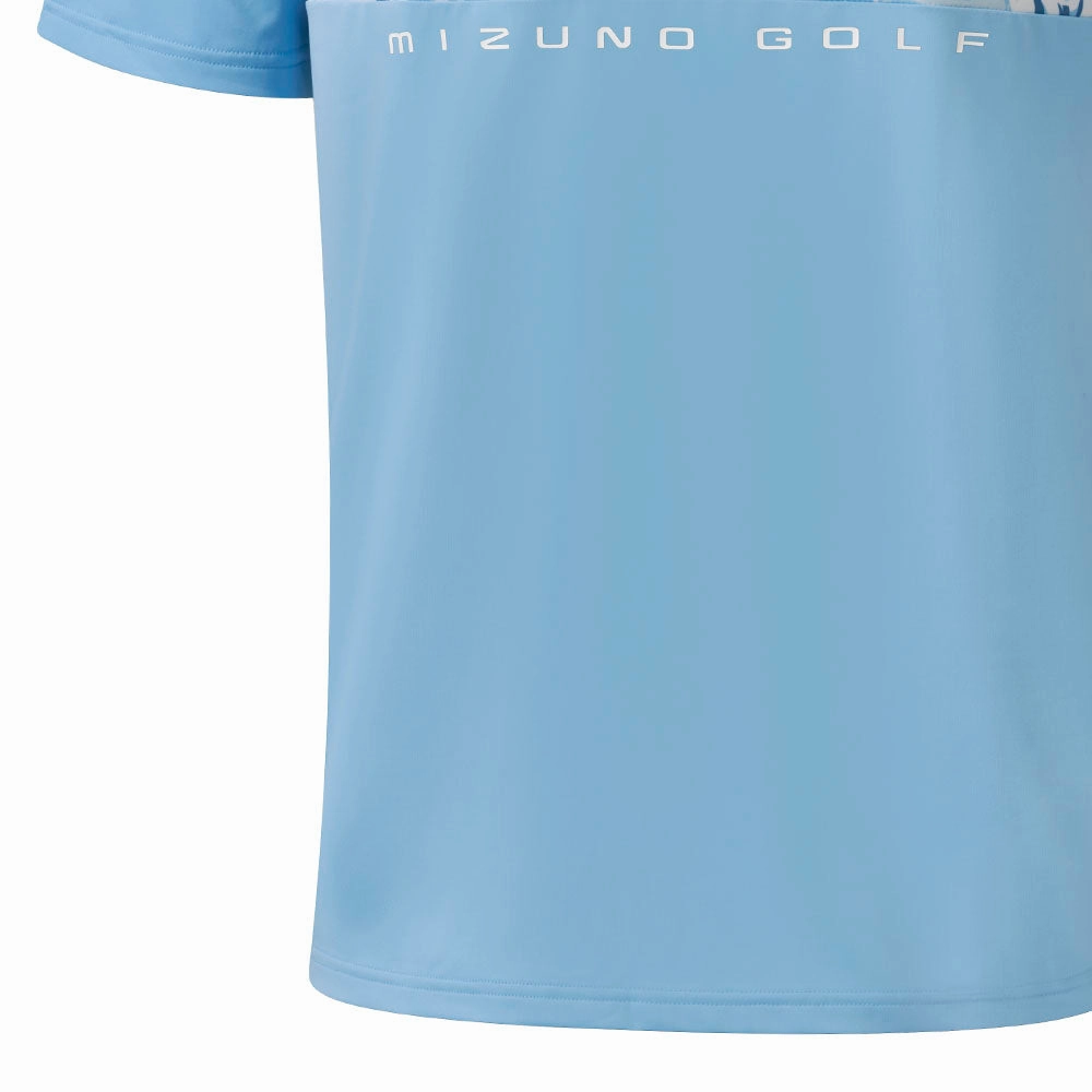 Classic Layering Cozy Touch Mizuno Cali Stripe Polo Shirt - Air Blue