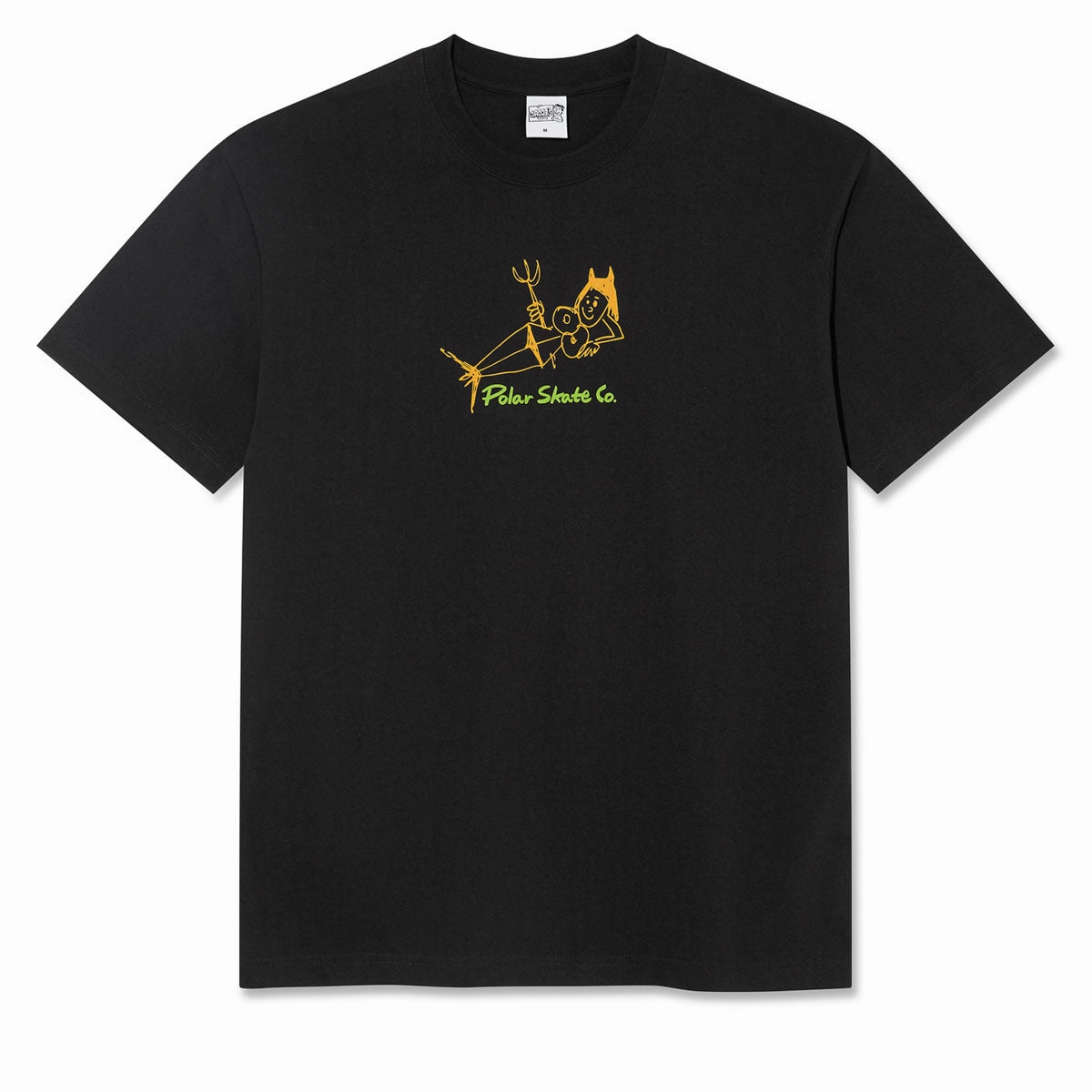 MicroPiqueKnit stain resistant coating Polar Devil Woman T-Shirt - Black 2025