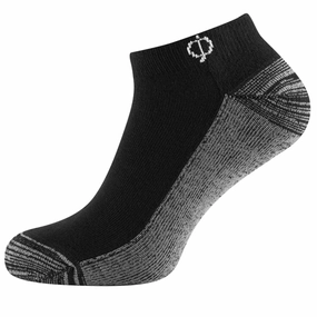 Ball - of - Foot Support open - toe Oscar Jacobson Low Cut Sock (2 Pack) - Black