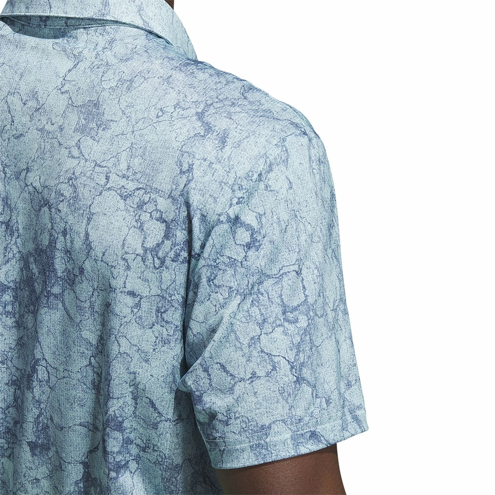 Stretchable Collar Band adidas Sun Energy Polo Shirt - Semi Flash Aqua