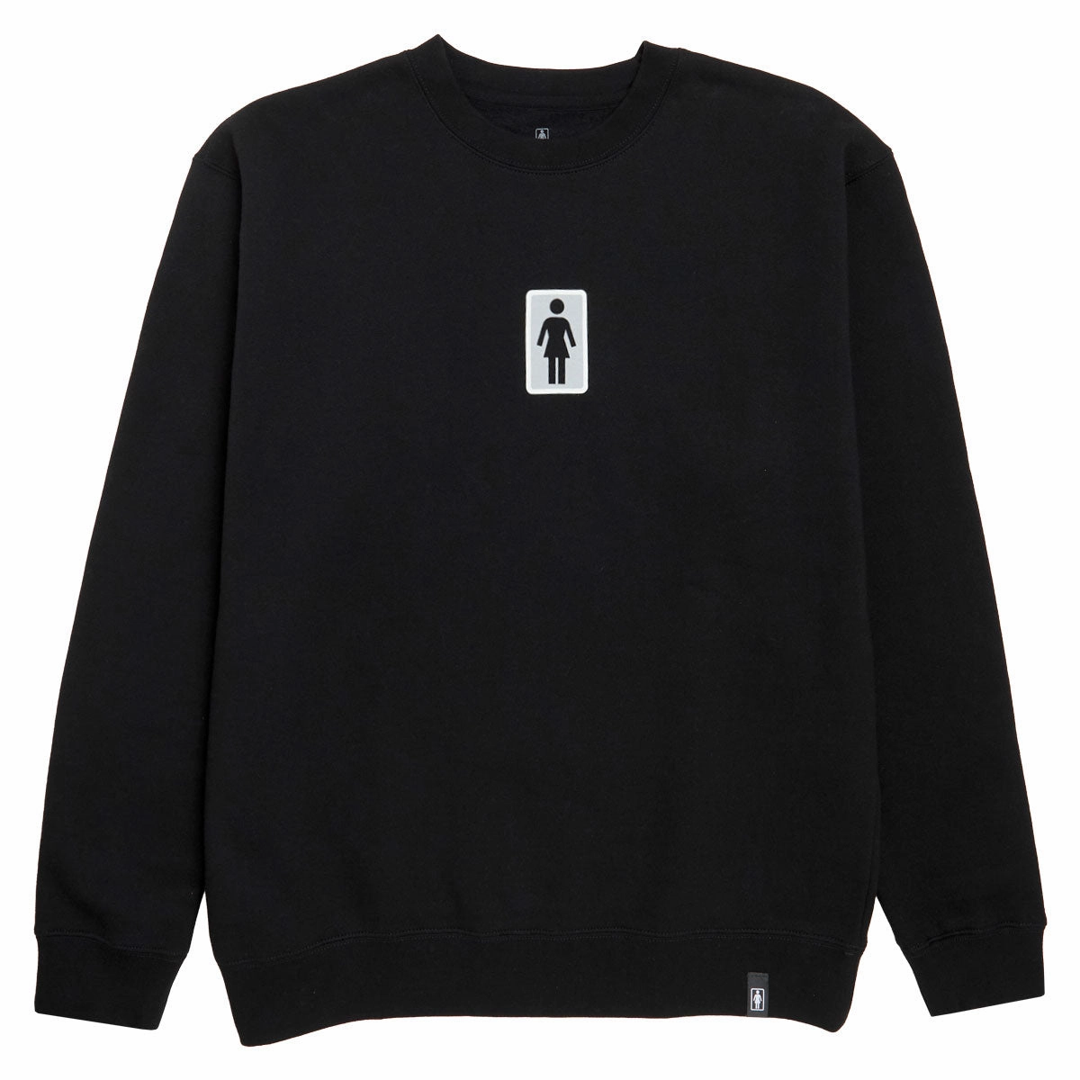 Girl Classic OG Crewneck Sweatshirt - Black Wildebeest like