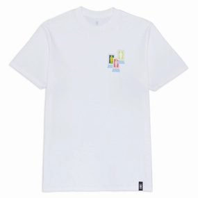 Girl Desktop Chaos T-Shirt - White Elderly clothing