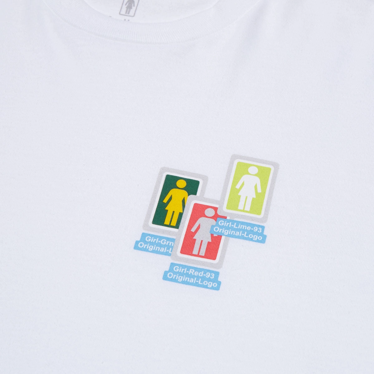 Summer Casual Girl Desktop Chaos T-Shirt - White