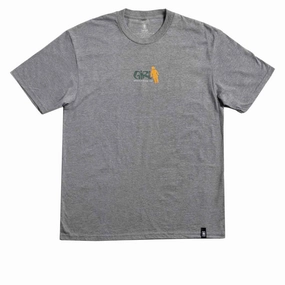 Contrast Inner Binding Girl Sloppy OG T-Shirt - Charcoal Heather