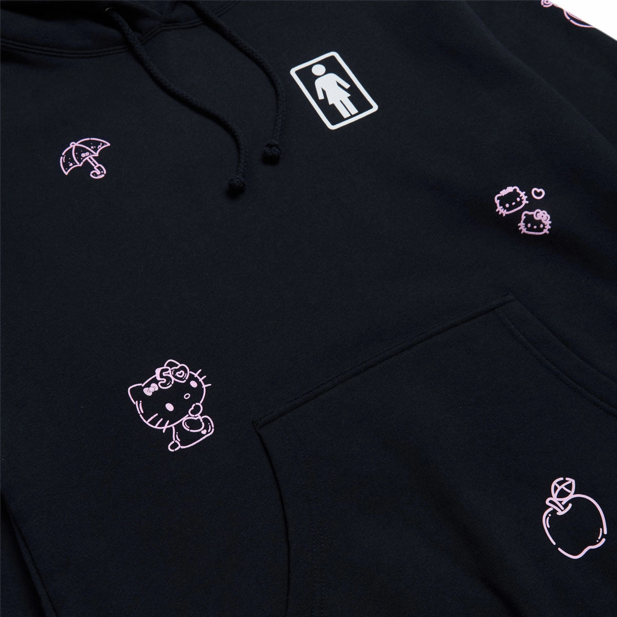 Low Carbon Balanced Weight Distribution Girl x Hello Kitty All Over Hoodie - Navy