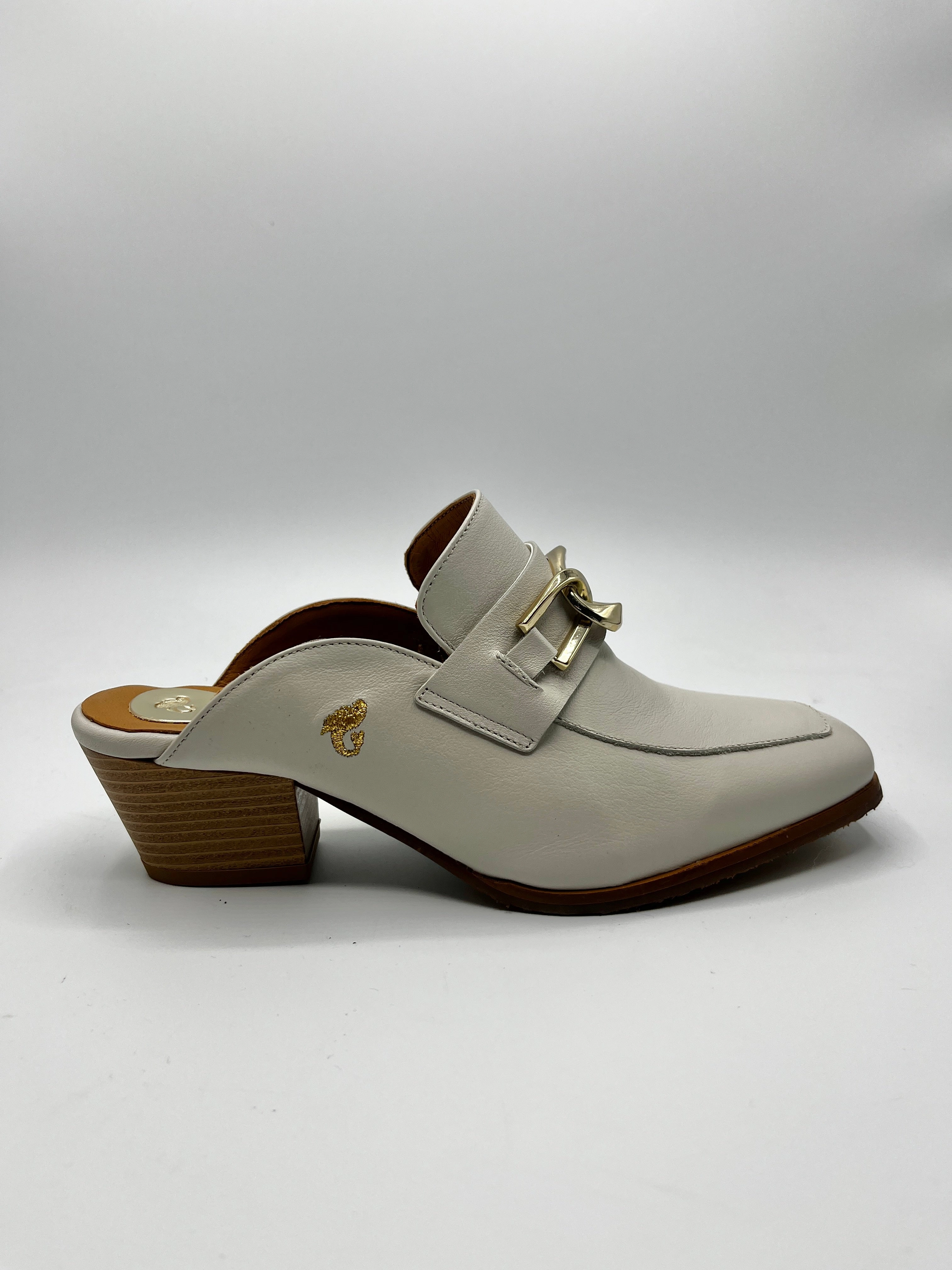 Glamille, Giselle Gold High Heels Padded collar