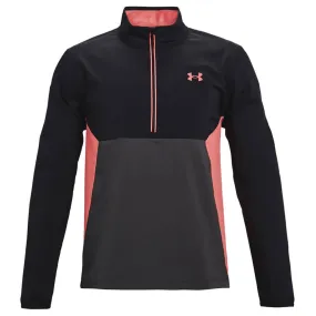 Under Armour Storm Windstrike 1/2 Zip Windproof Jacket - Jet Grey/Venom Red Refined Style Compact Travel Friendly