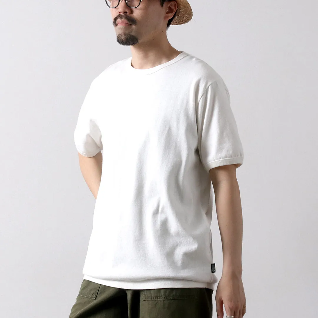 Tagless Design Collared formality GOHEMP / 10oz Heavy Weight Ribbed T-shirt