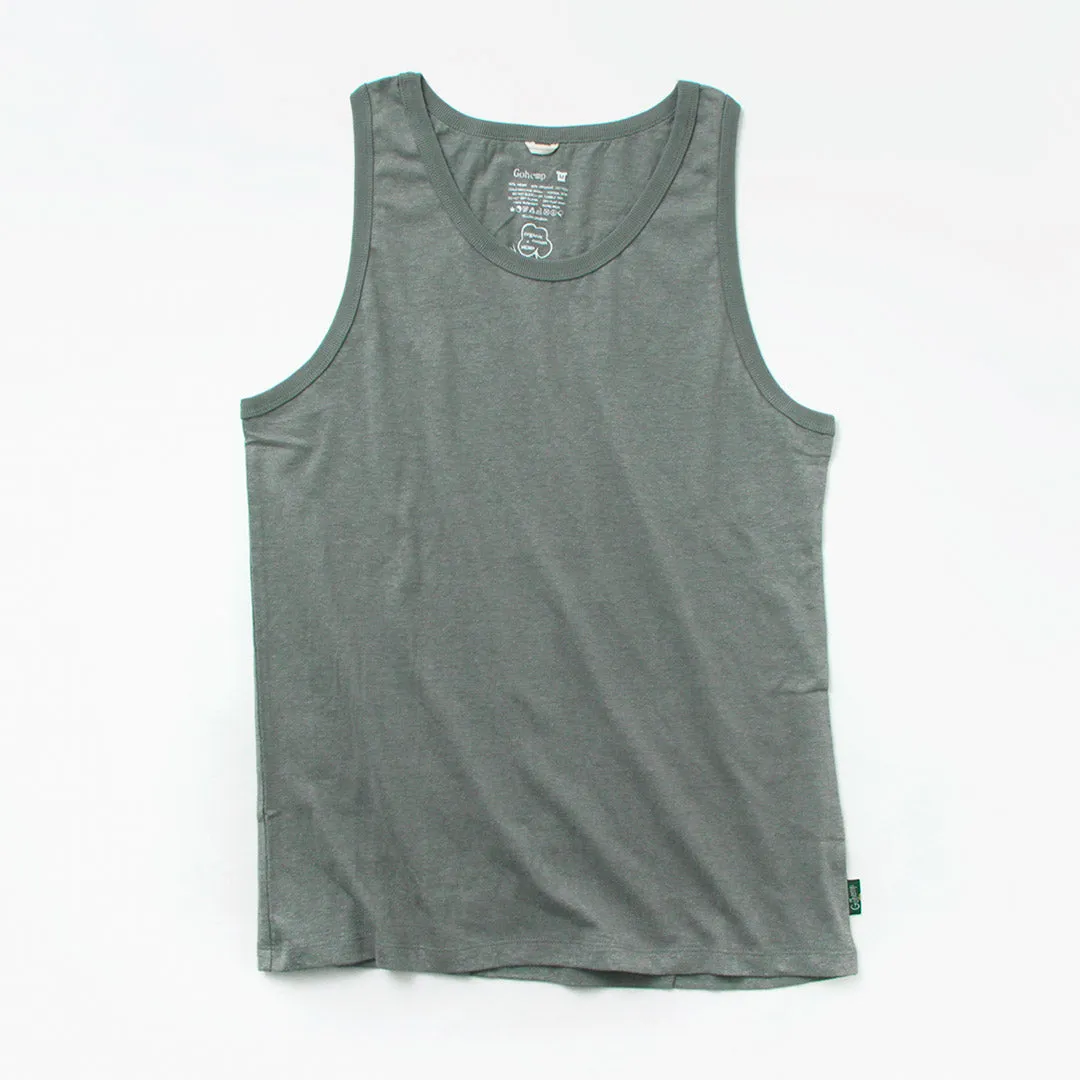 GOHEMP / Fine Day Tank Top Comfortable All Day Wear Slim Silhouette