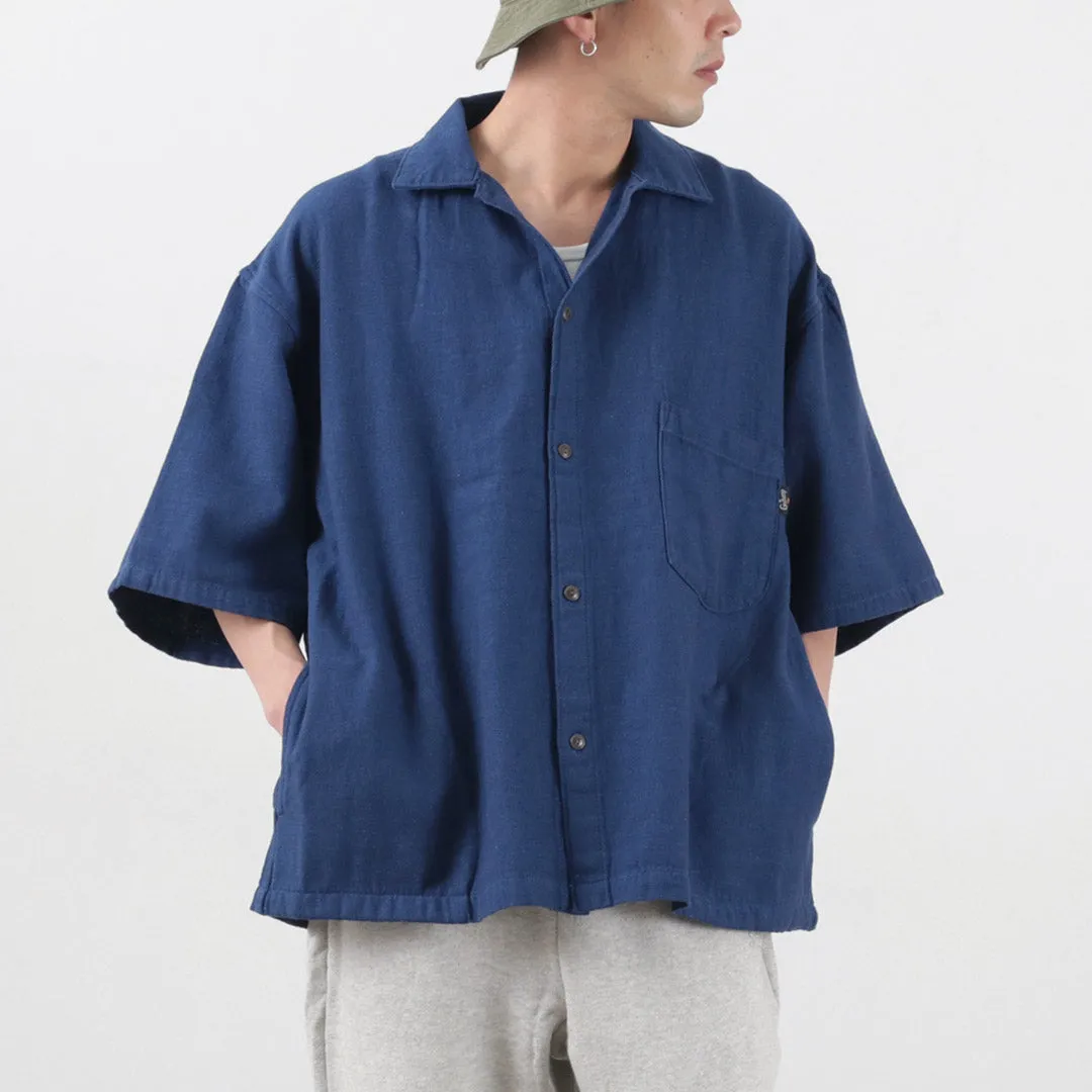 Yoke Design Wrinkle-Free GOHEMP / Greenhill Shirt Hemp Cotton Broken Twill