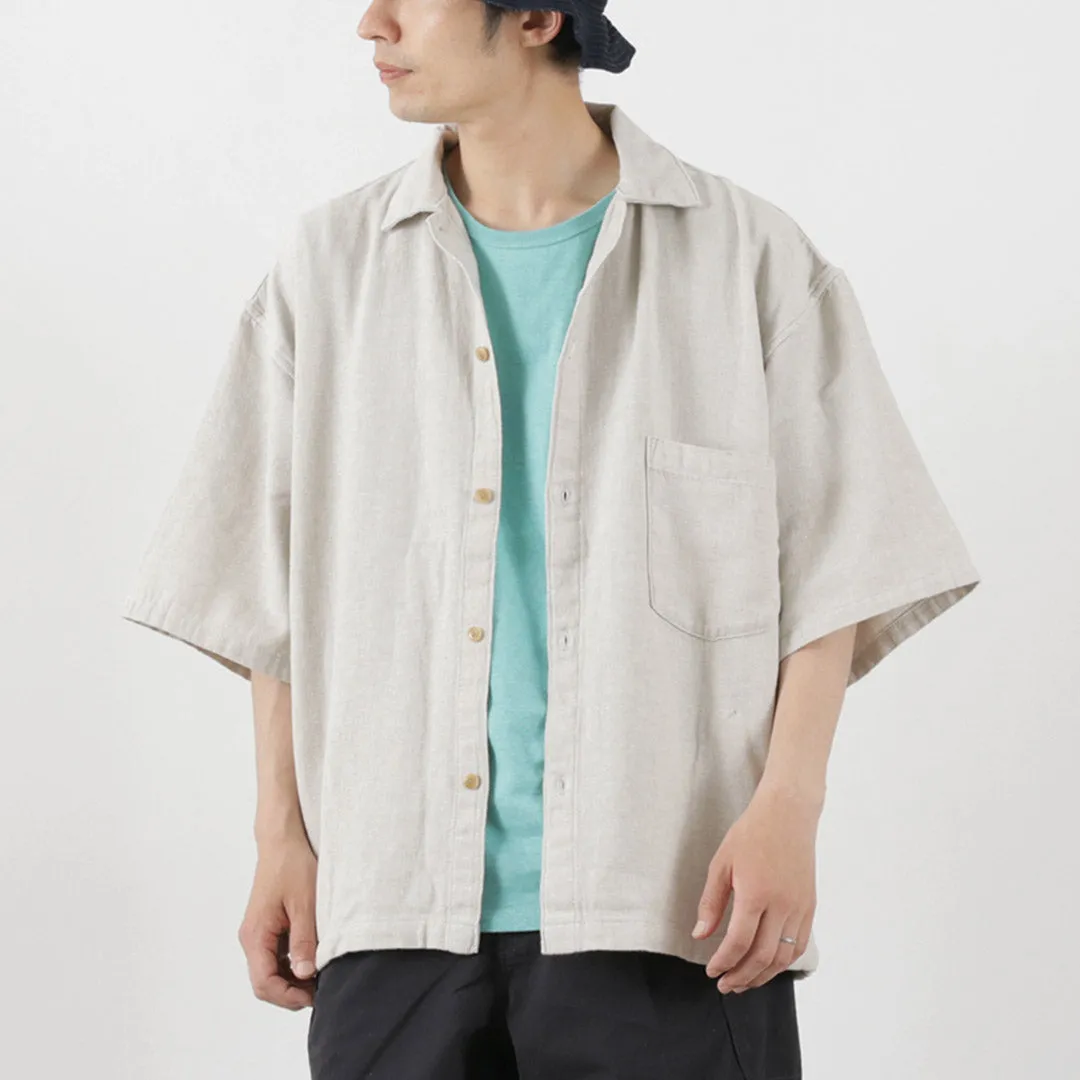 Layering Piece GOHEMP / Greenhill Shirt Hemp Cotton Broken Twill