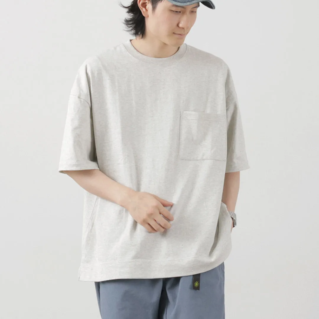 Easy Care Material GOHEMP / Heather Wide slit T-shirt