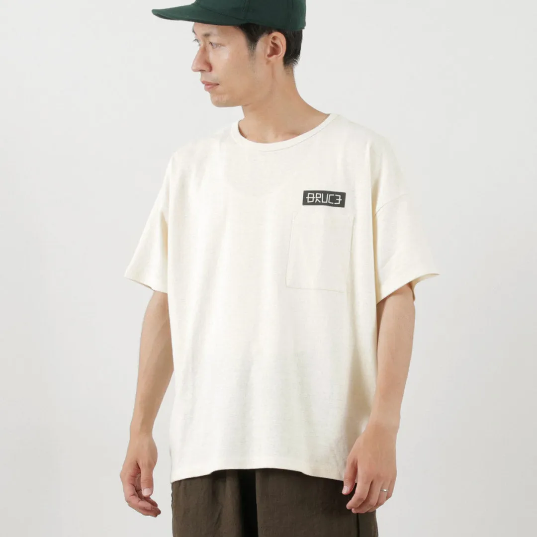 GOHEMP / NC Mono Tone Wide Poket Tee Simple Style