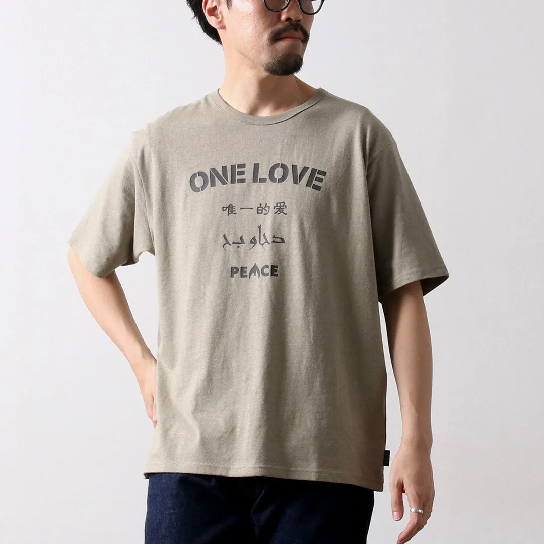 GOHEMP / One Love Wide Fit T-Shirt Non Irritating Collar Smooth Look