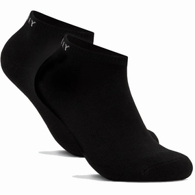 Oakley Short Solid Socks (3 Pack) - Blackout Knitted
