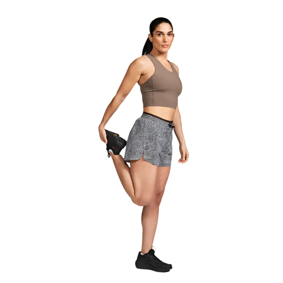 Janji Women's 3" Multi Short in Paisley Hand Mega SS25 Anti Chafe Seamless Sporty Chic