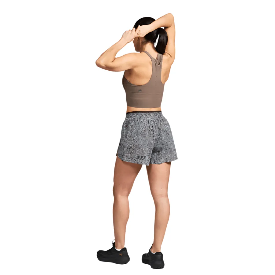 Reflective Safety Details Basic Feel Janji Women's 3" Multi Short in Paisley Hand Mega SS25