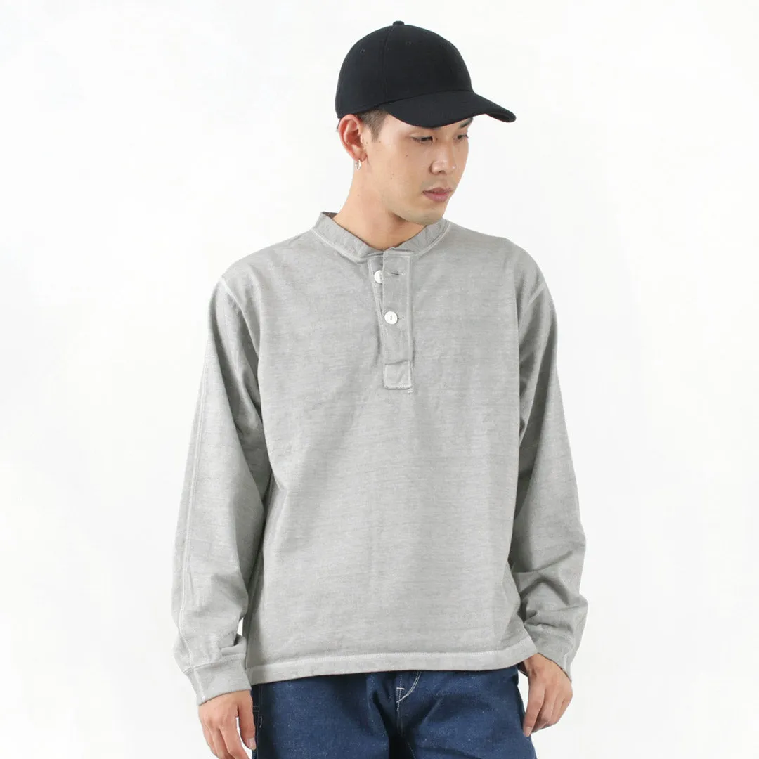 Fresh Style Trend GOOD ON / Heavy Long Sleeve Henley Neck Tee