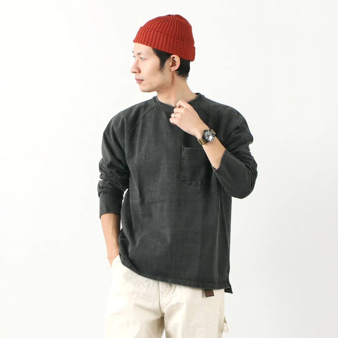 Lightweight Construction Unisex style GOOD ON / Heavy Raglan Long Sleeve Pocket T-Shirt