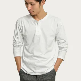 Good stretch GOOD ON / Long Sleeve Henley Neck Tee