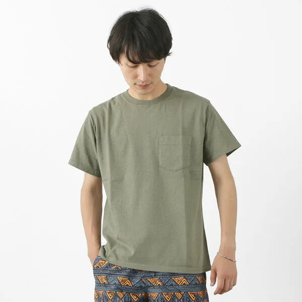 High Density Knit Smooth Look GOOD ON / Organic Cotton Short Sleeve Pocket T-shirt